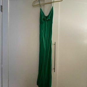 Green Zara maxi dress